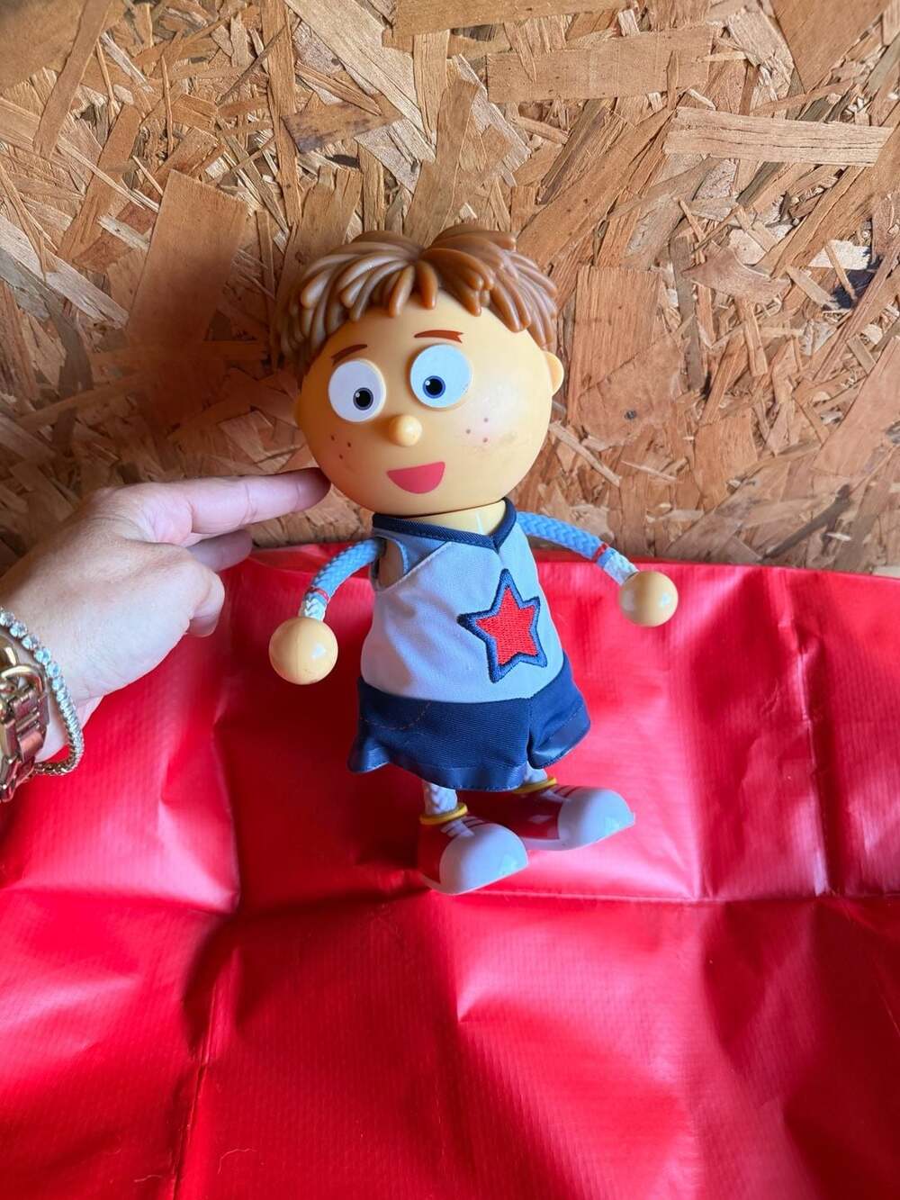 10 in Tickety Toc talking Tommy doll figure /